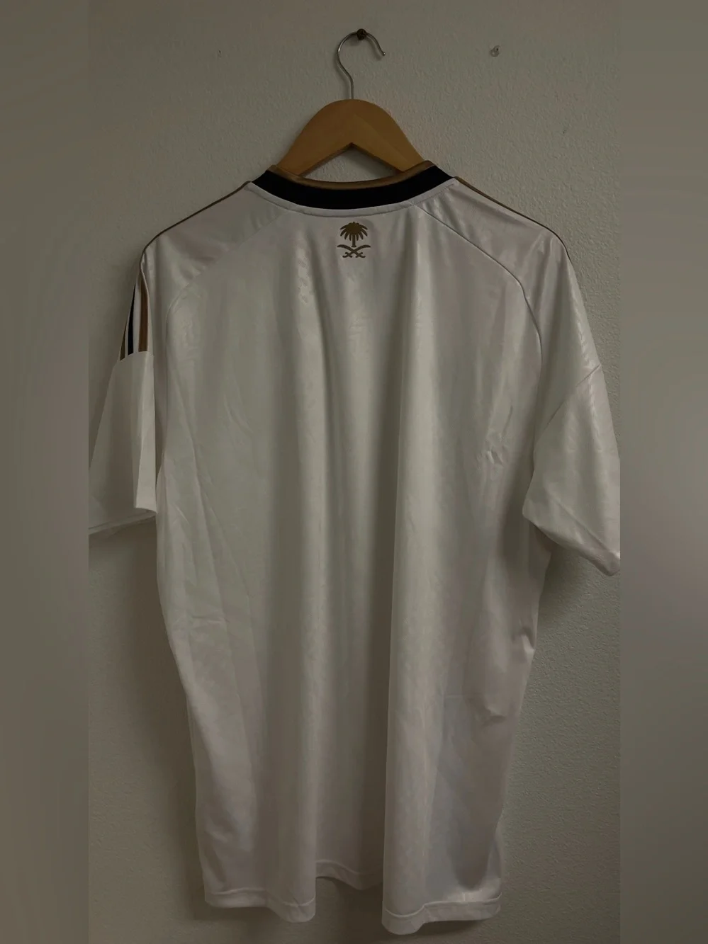 Adidas Saudi Arabia National Team Soccer Jersey White Gold